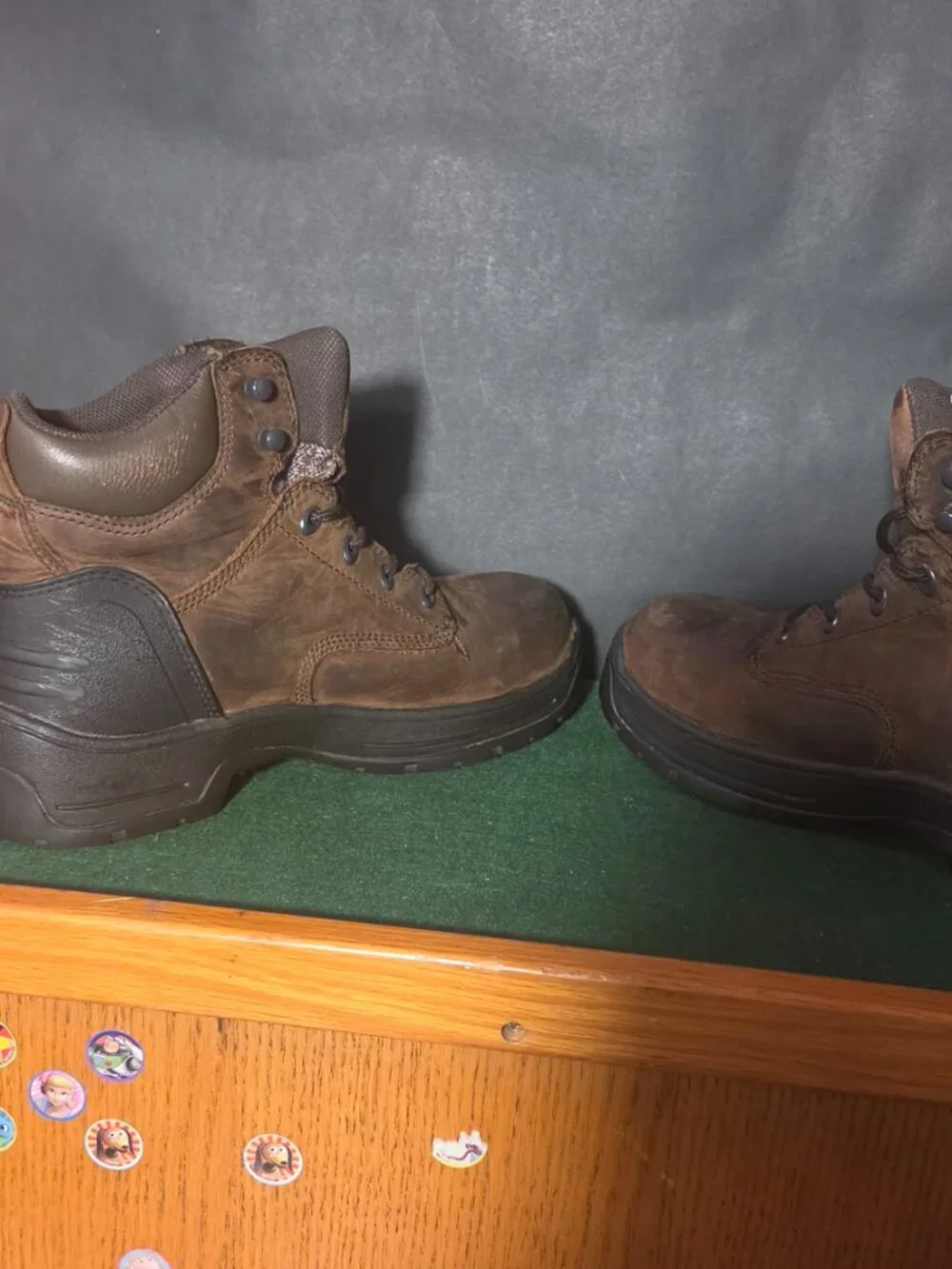 Ace Waterproof Work Boots Brown Leather Steel Toe